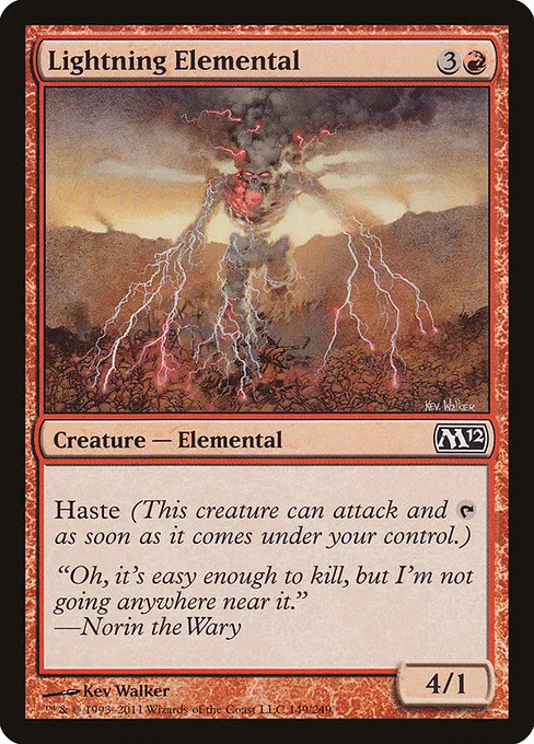 Lightning Elemental · Magic 2012 149/249