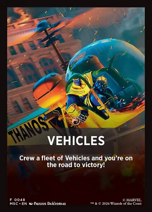 Vehicles · Marvel Super Heroes Jumpstart Front Cards 48/61