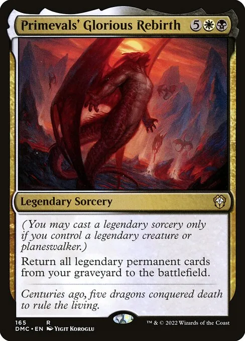 Primevals' Glorious Rebirth · Dominaria United Commander 165/240