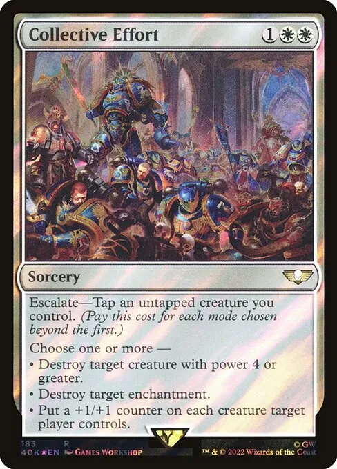Collective Effort · Warhammer 40,000 Commander 183★/617