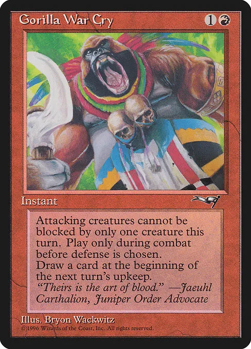 Gorilla War Cry · Alliances 73b/199