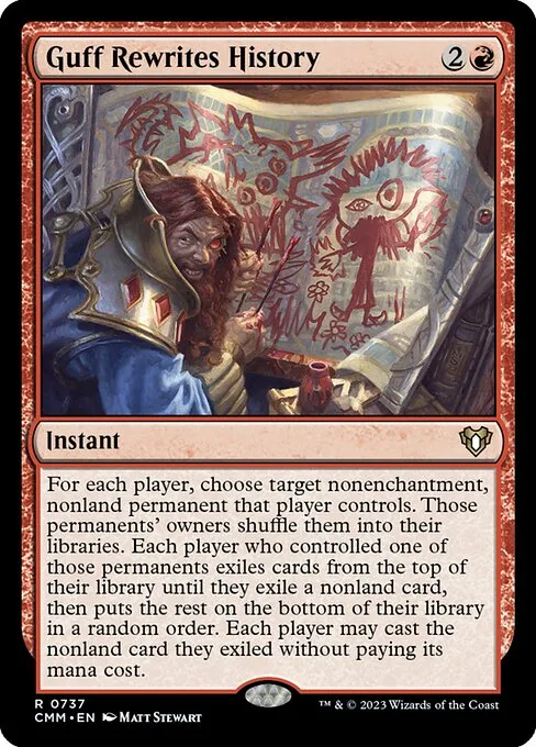 Guff Rewrites History · Commander Masters 737/1067