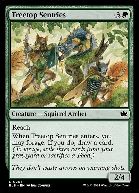 Treetop Sentries · Bloomburrow 201/398
