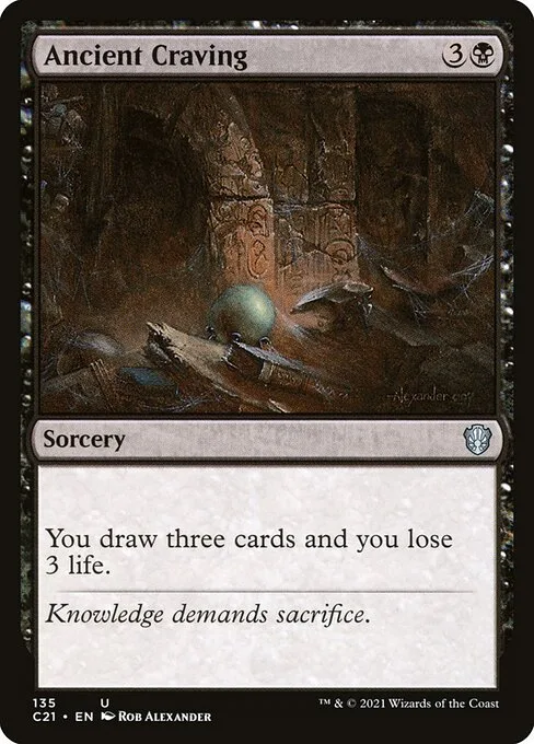 Ancient Craving · Commander 2021 135/409