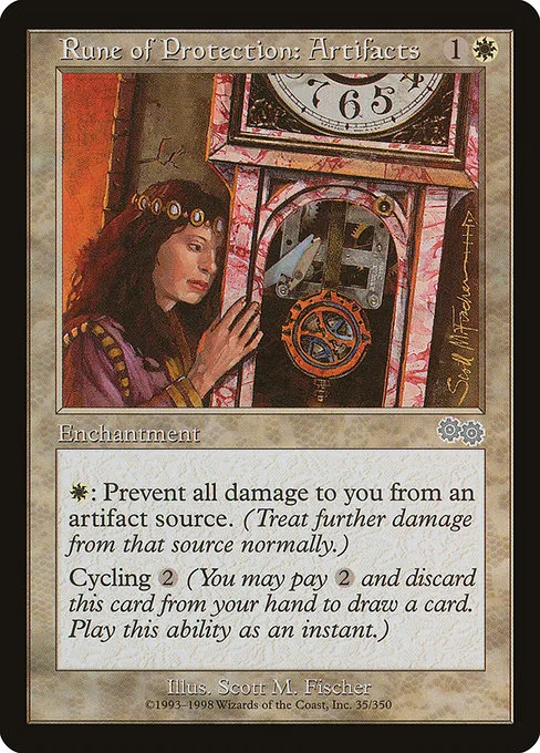 Rune of Protection: Artifacts · Urza's Saga 35/357
