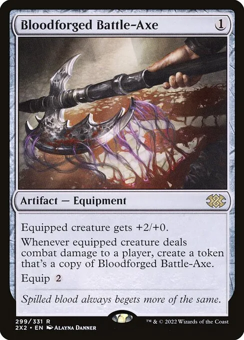 Bloodforged Battle-Axe · Double Masters 2022 299/579