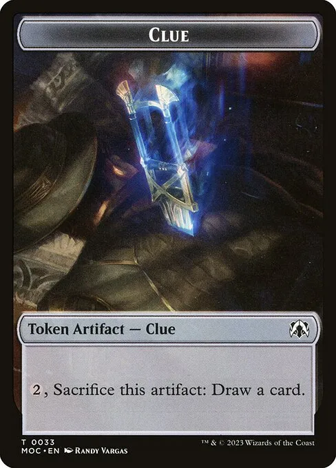 Clue · March of the Machine Commander Tokens 33/46