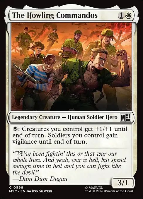 The Howling Commandos · Marvel Super Heroes Commander 598/9