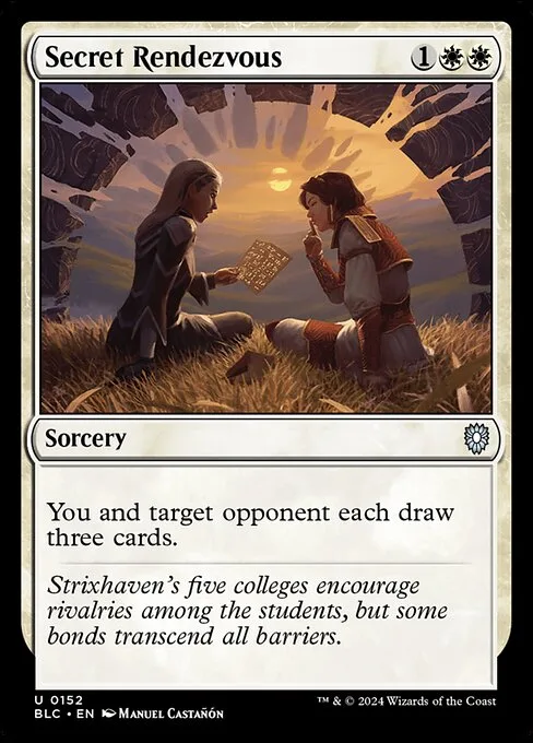 Secret Rendezvous · Bloomburrow Commander 152/356