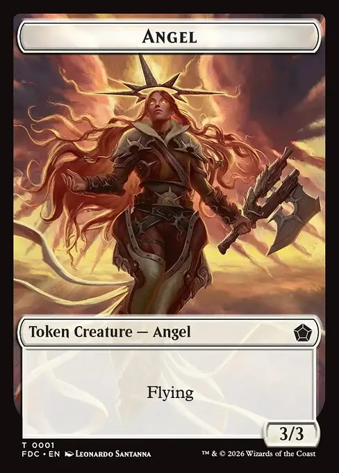 Angel · Foundations Commander Tokens 1/17