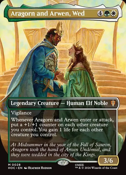 Aragorn and Arwen, Wed · The Hobbit Commander 28/7