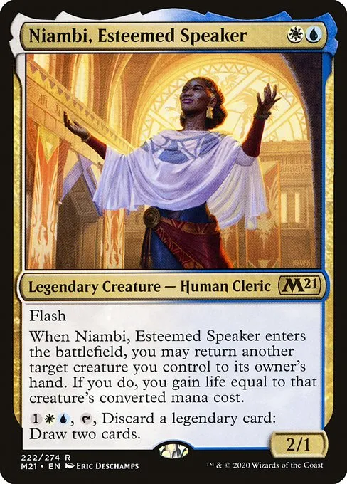 Niambi, Esteemed Speaker · Core Set 2021 222/397