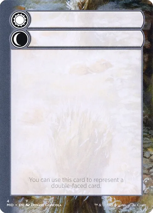 Double-Faced Substitute Card · Innistrad: Midnight Hunt Substitute Cards 4/9