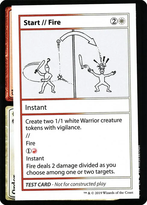Start // Fire · Mystery Booster Playtest Cards 2021 101/121