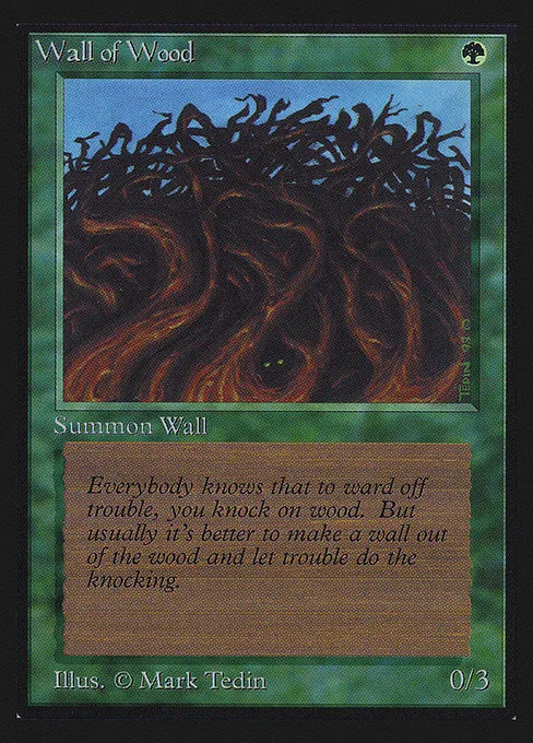Wall of Wood · Intl. Collectors' Edition 226/302