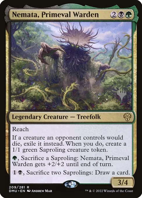 Nemata, Primeval Warden · Dominaria United Promos 209p/161