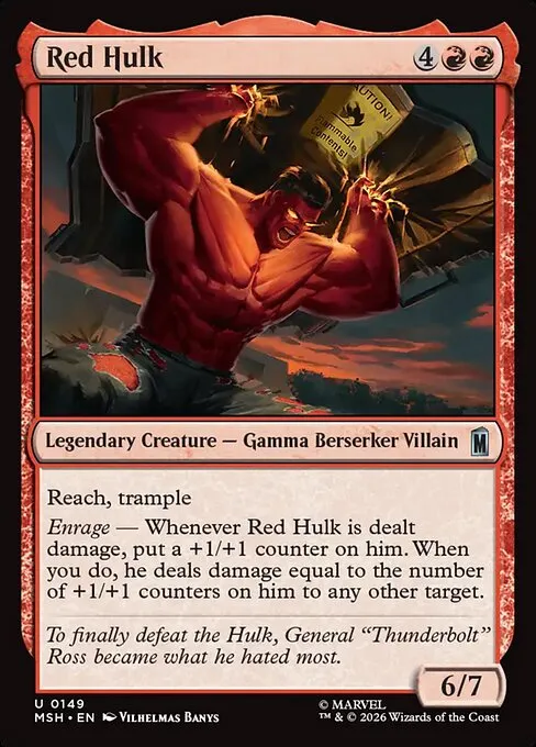 Red Hulk · Marvel Super Heroes 149/24