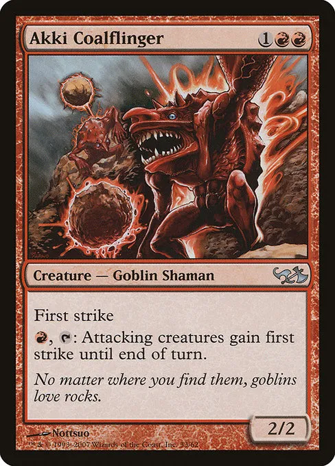 Akki Coalflinger · Duel Decks: Elves vs. Goblins 33/62