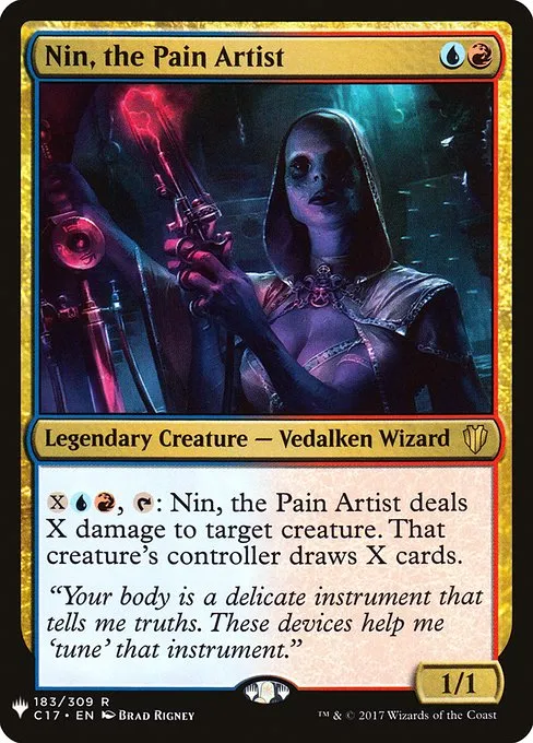 Nin, the Pain Artist · The List C17-183/5050