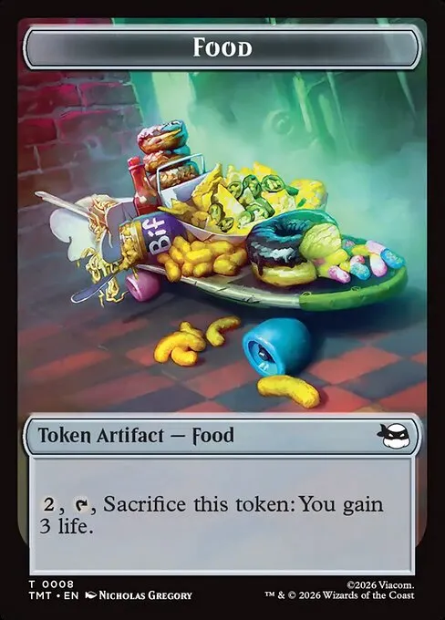 Food · Teenage Mutant Ninja Turtles Tokens 8/10