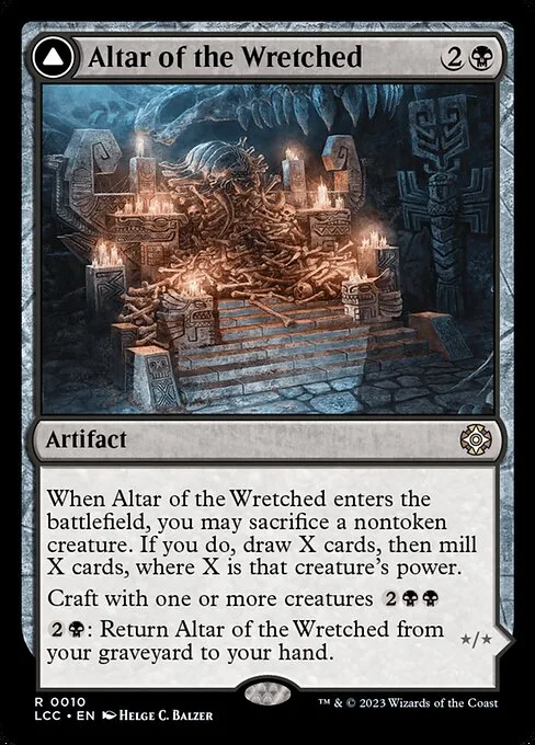 Altar of the Wretched // Wretched Bonemass · The Lost Caverns of Ixalan Commander 10/370