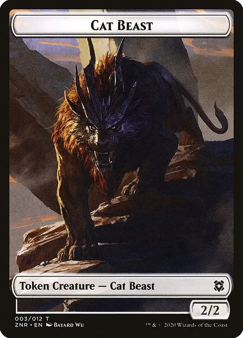 Cat Beast · Zendikar Rising Tokens 3/12
