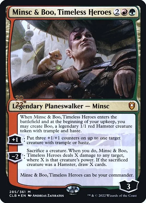 Minsc & Boo, Timeless Heroes · Battle for Baldur's Gate Promos 285s/104