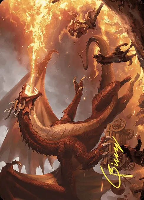 Realm-Scorcher Hellkite // Realm-Scorcher Hellkite · Wilds of Eldraine Art Series 19/81