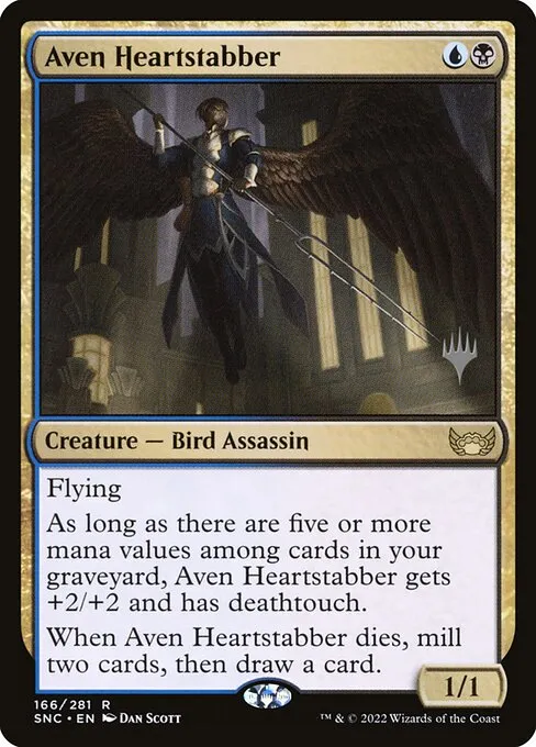 Aven Heartstabber · Streets of New Capenna Promos 166p/161