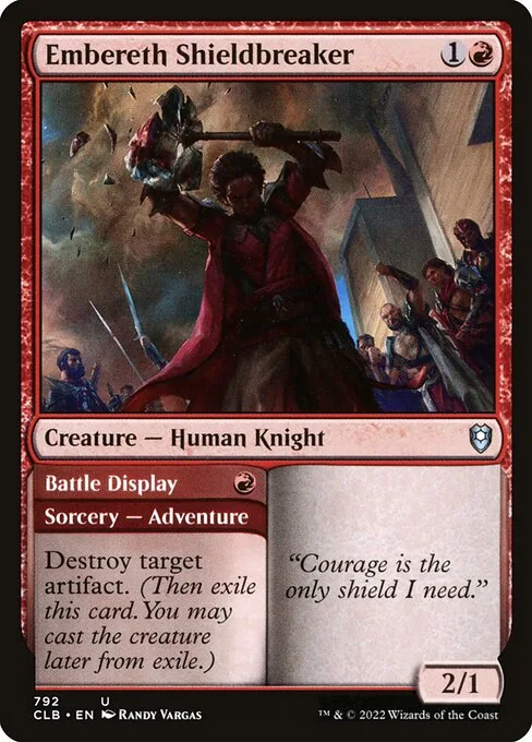 Embereth Shieldbreaker // Battle Display · Commander Legends: Battle for Baldur's Gate 792/936