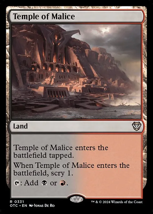 Temple of Malice · Outlaws of Thunder Junction Commander 331/342