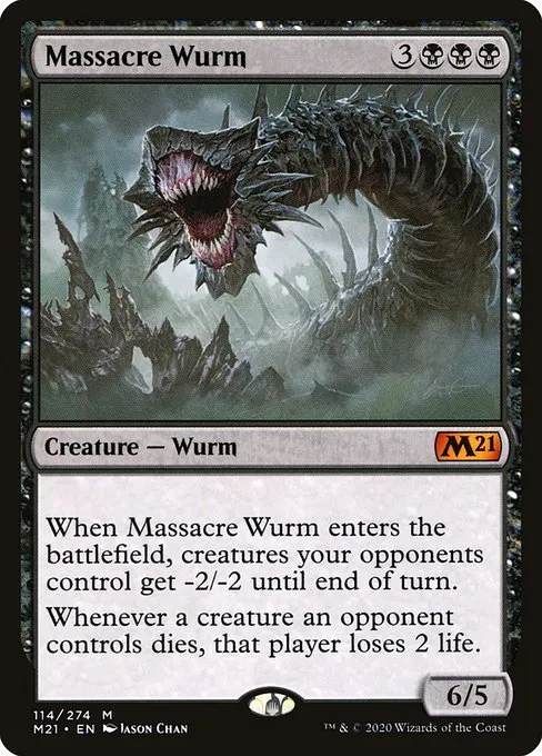 Massacre Wurm · Core Set 2021 114/397