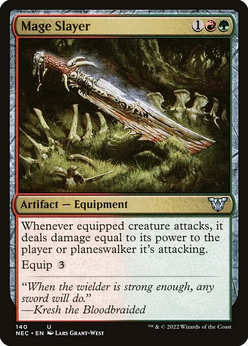 Mage Slayer · Neon Dynasty Commander 140/179