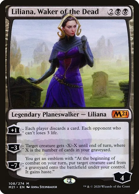 Liliana, Waker of the Dead · Core Set 2021 108/397