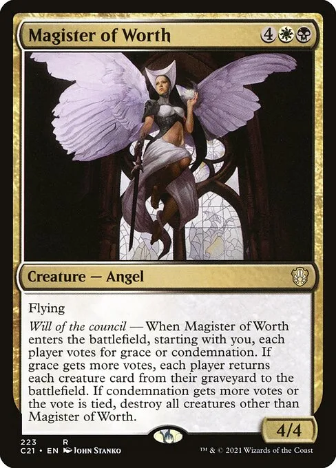 Magister of Worth · Commander 2021 223/409