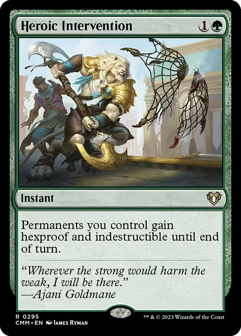 Heroic Intervention · Commander Masters 295/1067