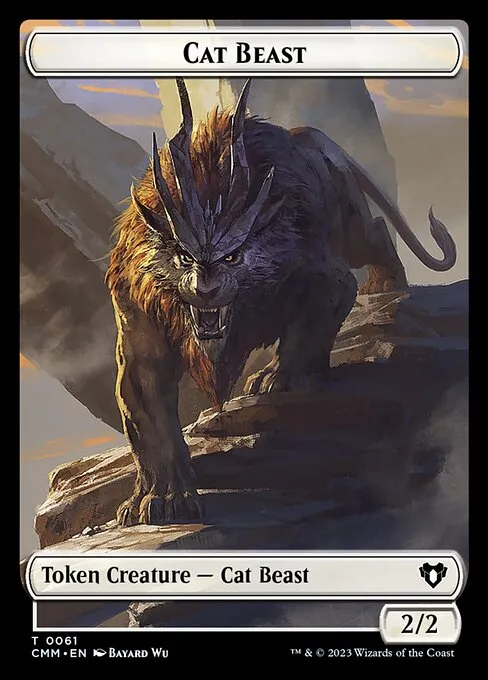 Cat Beast · Commander Masters Tokens 61/81