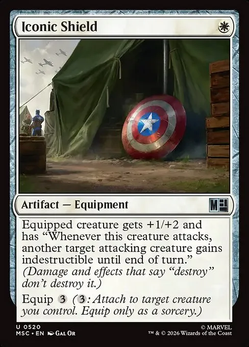 Iconic Shield · Marvel Super Heroes Commander 520/9