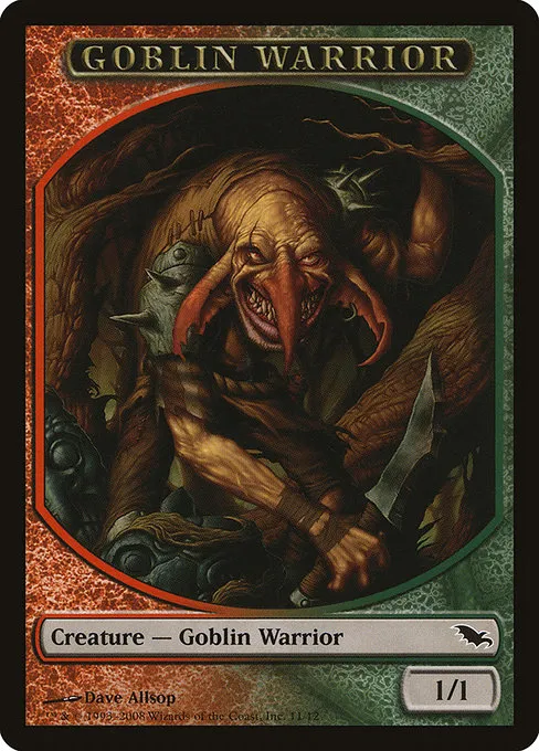 Goblin Warrior · Shadowmoor Tokens 11/12