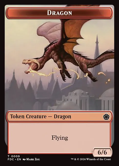 Dragon · Foundations Commander Tokens 9/17