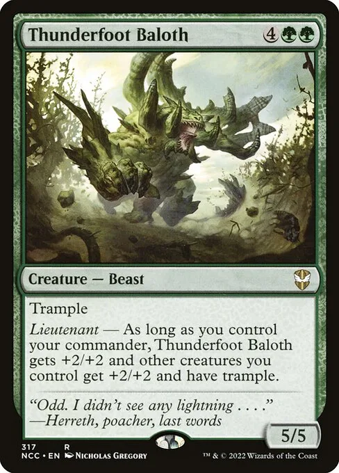 Thunderfoot Baloth · New Capenna Commander 317/447