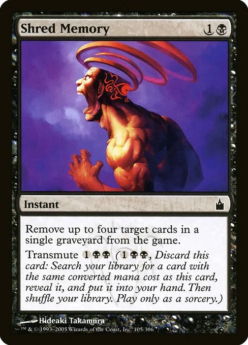 Shred Memory · Ravnica: City of Guilds 105/306