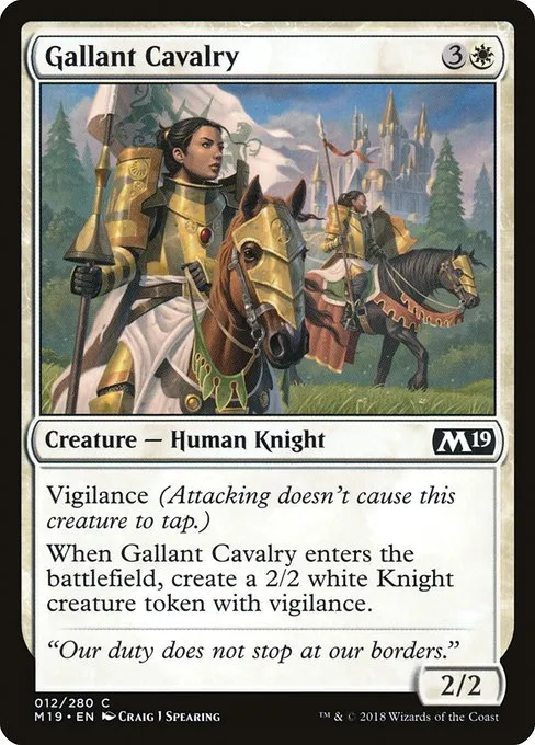 Gallant Cavalry · Core Set 2019 12/314