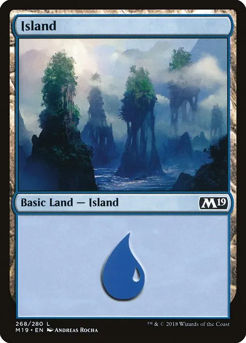 Island · Core Set 2019 268/314