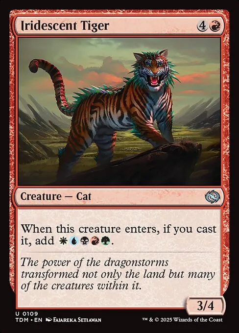 Iridescent Tiger · Tarkir: Dragonstorm 109/427