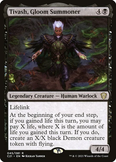 Tivash, Gloom Summoner · Commander 2021 45/409