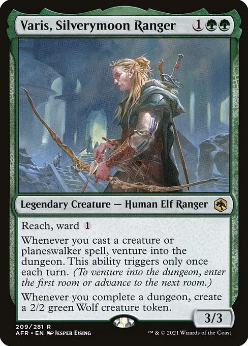 Varis, Silverymoon Ranger · Adventures in the Forgotten Realms 209/424