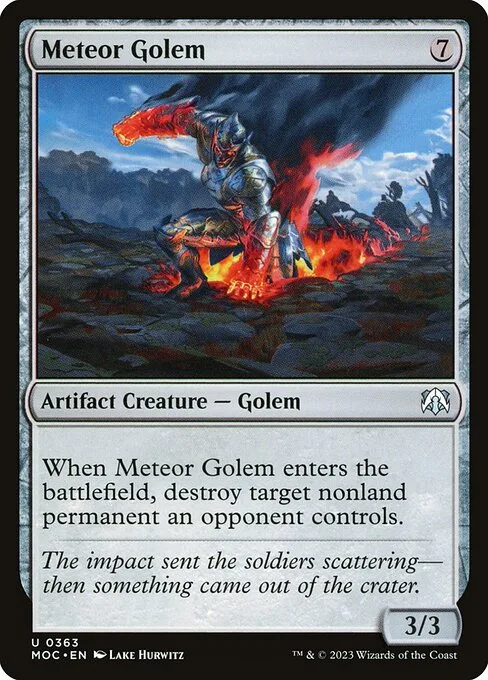 Meteor Golem · March of the Machine Commander 363/450