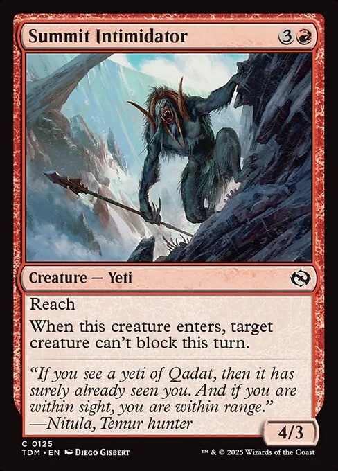 Summit Intimidator · Tarkir: Dragonstorm 125/427