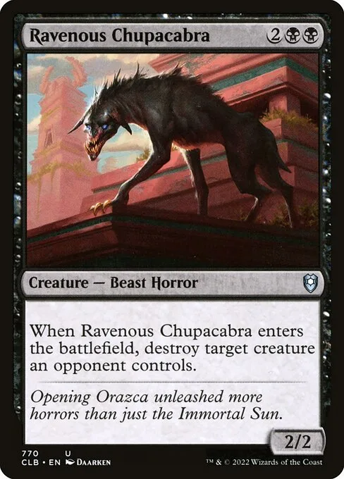 Ravenous Chupacabra · Commander Legends: Battle for Baldur's Gate 770/936